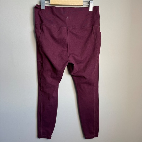 Danskin Women's Athletic‎ Yoga Legging Wine Large Athleisure Activewear Pants - Picture 4 of 13